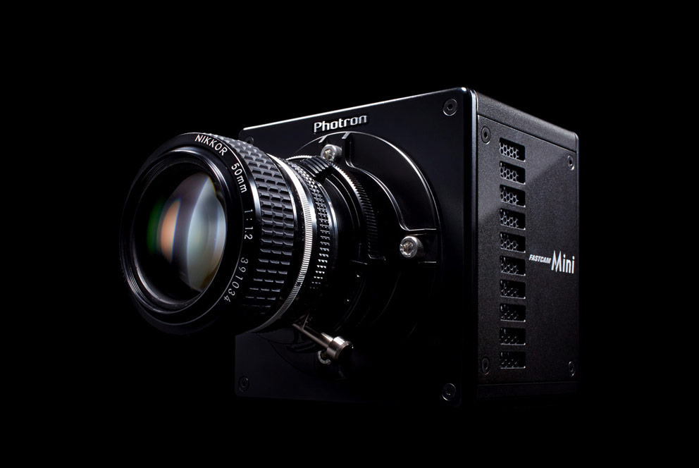 photron FASTCAM MiniFull 1,280 × 1,024 resolution to 4,000fps,720HD at 6,400fps and reduced resolution to 200,000fps.