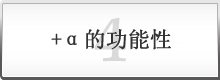 4 +α的功能性
